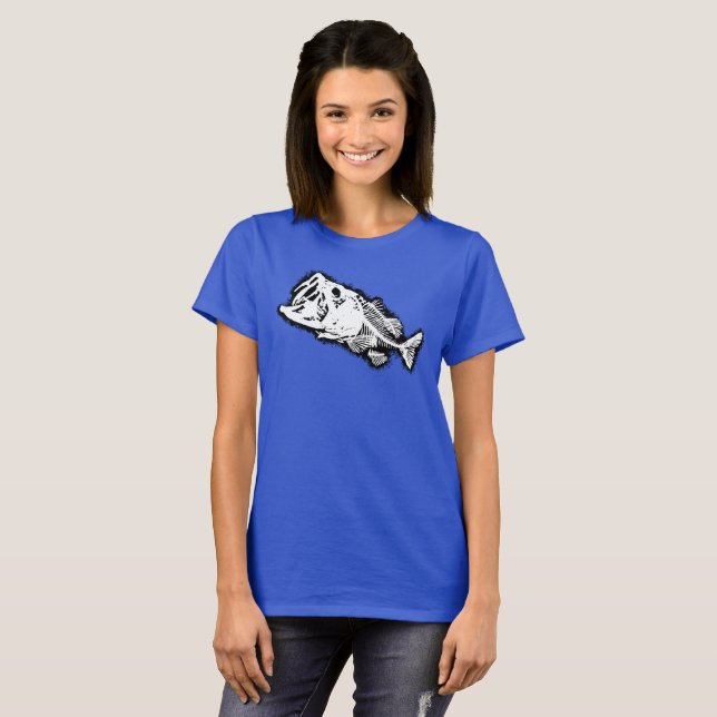 Camiseta BÁSICO E OSSOS Branco (Frente Completa)
