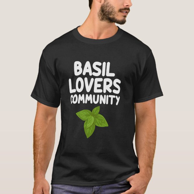 Camiseta Basil Abrange Plantas Aromáticas Comunitárias Spi  (Frente)