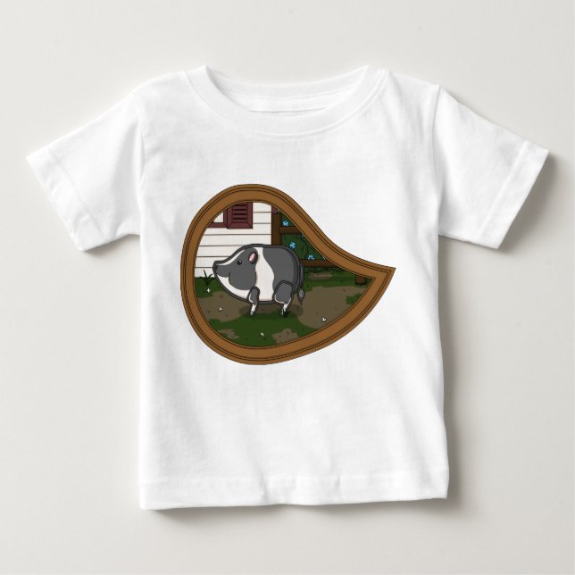 Camiseta Basil do Porco e Camisa-Luz do Bebê (Frente)