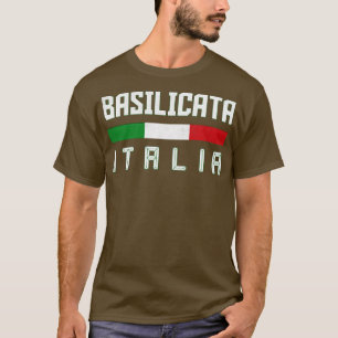 Camiseta Basilicata Itália Tipografia Design