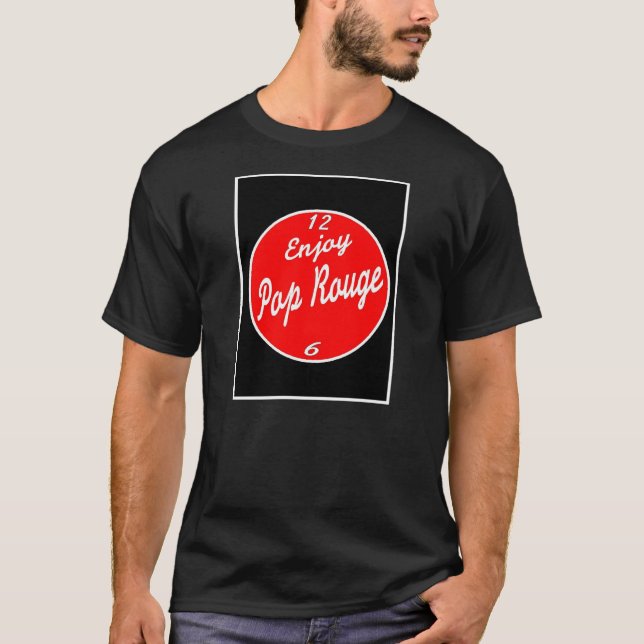 Camiseta Basin Rua Soda Co Aproveite Pop Rouge (Frente)