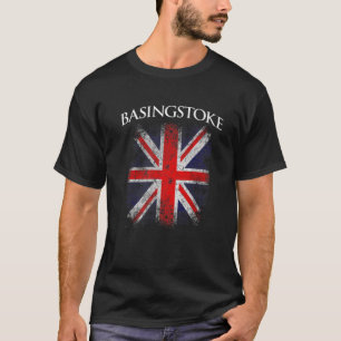 Camiseta Basingstoke Vintage Retro British Flag Funny