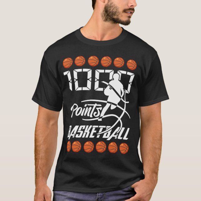 Camiseta Basketba de Segundo grau de Pontuador de Basquete  (Frente)