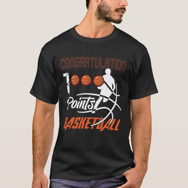 Camiseta Basketba de Segundo grau de Pontuador de Basquete  (Frente)