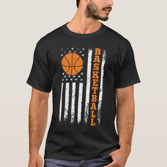 Camiseta Basketball American Flag (Frente)