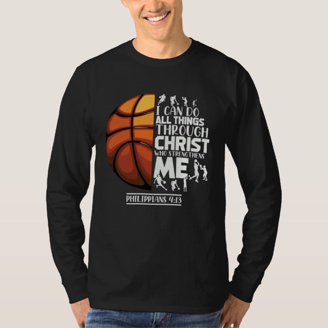 Camiseta Basketball Christian Saying Motivational Words Ins (Frente)