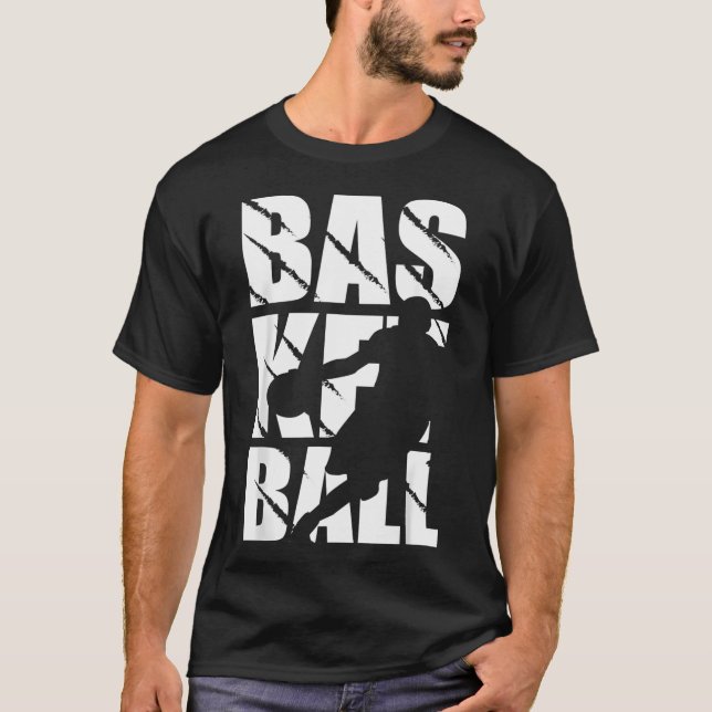 Camiseta Basketball Design For Basketball Player And Basket (Frente)