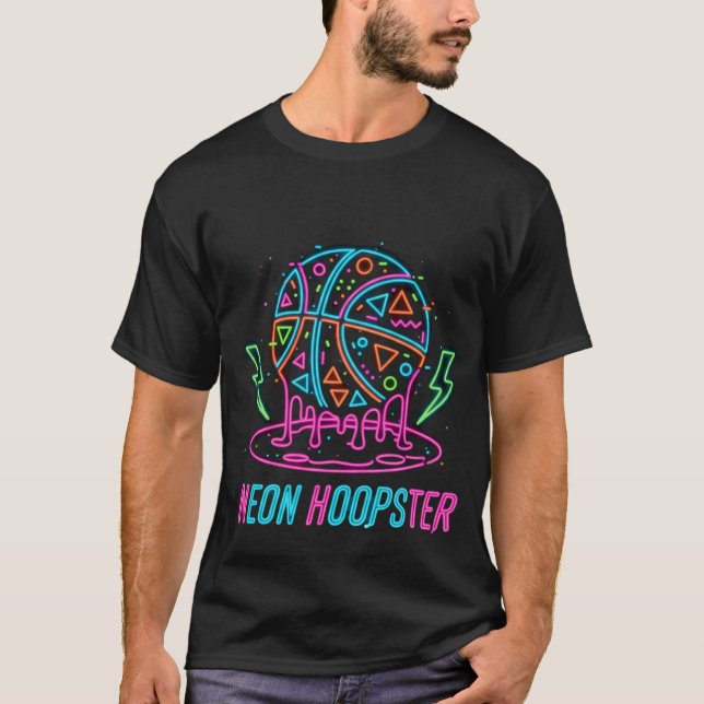 Camiseta Basketball Drip Neon Basketball Graphics  (Frente)