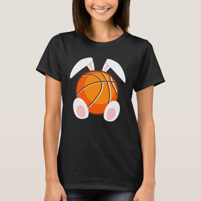 Camiseta Basketball fans Easter Bunny Happy Easter Basketba (Frente)