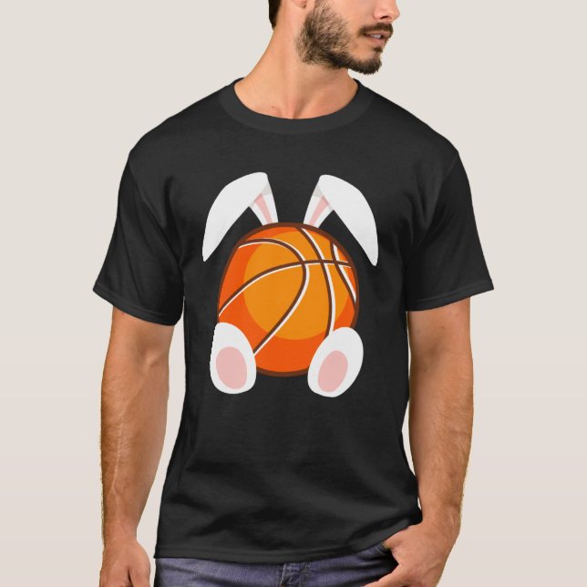 Camiseta Basketball fans Easter Bunny Happy Easter Basketba (Frente)