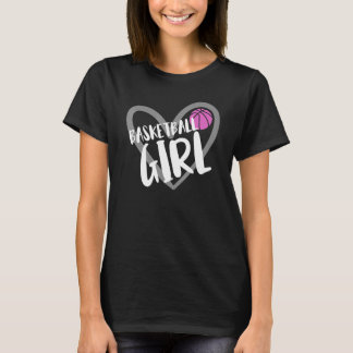 Camiseta Basketball Girl Heart