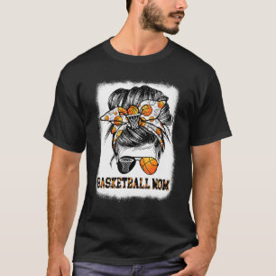 Camiseta BasKetball Mãe Vida Leopardo Mensagem Bun Mot
