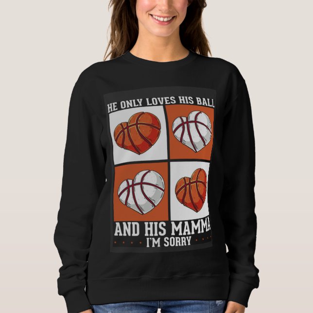 Camiseta Basketball Mom Mothers Day Motherhood Basketball   (Frente)