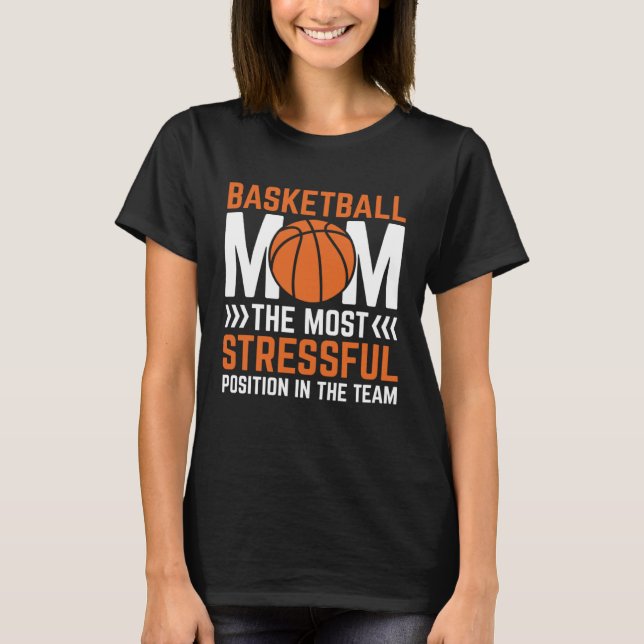 Camiseta Basketball Mom Mothers Day Motherhood Best Mom Eve (Frente)
