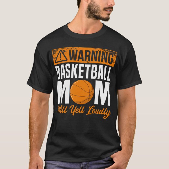 Camiseta Basketball Mom Player Team Sport Mother s Day Mama (Frente)
