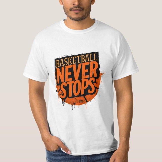 Camiseta Basketball Never Stop Tee (Frente)
