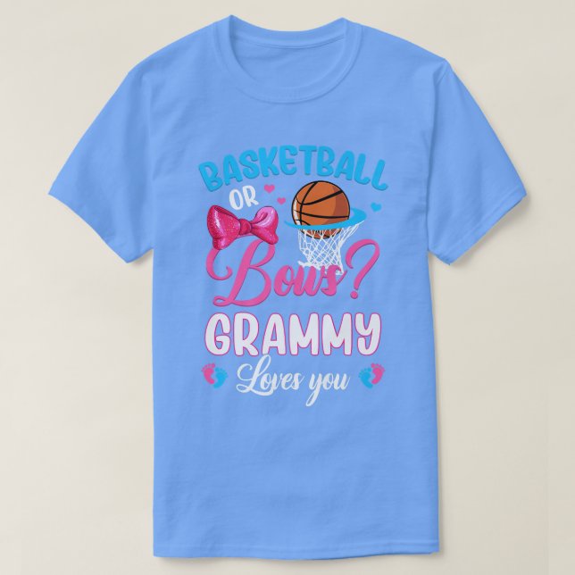 Camiseta Basketball or Bows GRAMMY Loves You Gender Reveal  (Frente do Design)