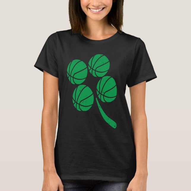 Camiseta Basketball Player Coach Shamrock St Patricks Day I (Frente)