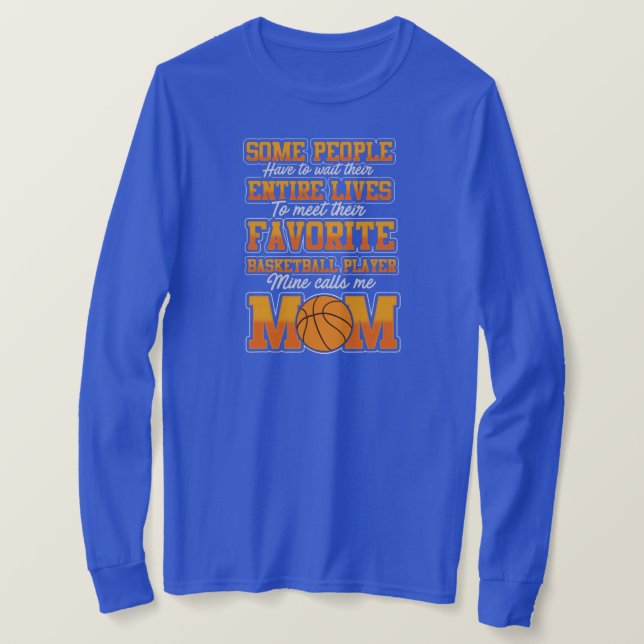 Camiseta Basketball Player Mom Funny Saying Game Fan (Frente do Design)