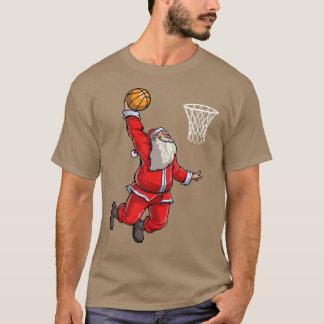 Camiseta Basketball Santa Slam Dunk Christmas Xmas Ball Spo