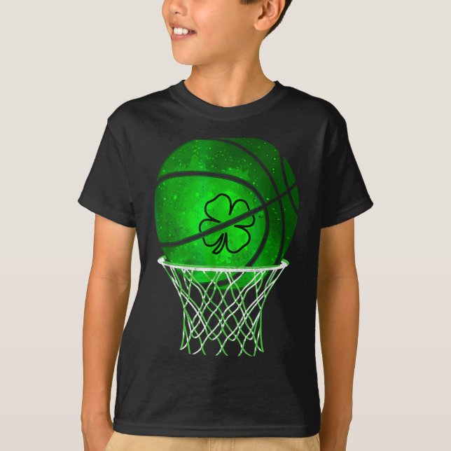Camiseta Basketball Shamrock Lucky Clover Irish St Patrick' (Frente)