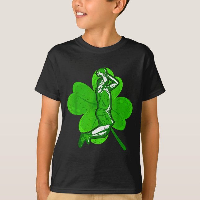 Camiseta Basketball Shamrock St Patrick's Day Srt Lover Boy (Frente)