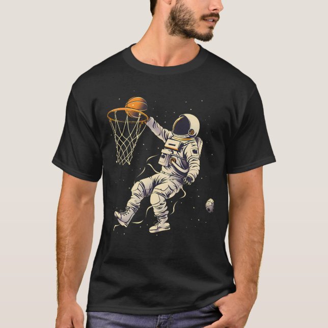 Camiseta Basketball Slam Dunk Astronaut Basketball Player D (Frente)