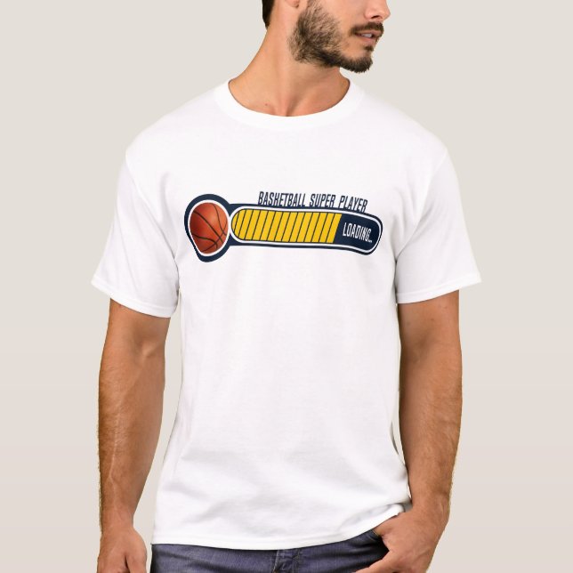 Camiseta basketball super player loading barre progression  (Frente)