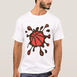Camiseta basketball tache eclaboussure ballon