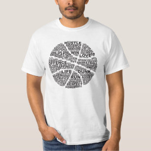 Camiseta Basketball Typography