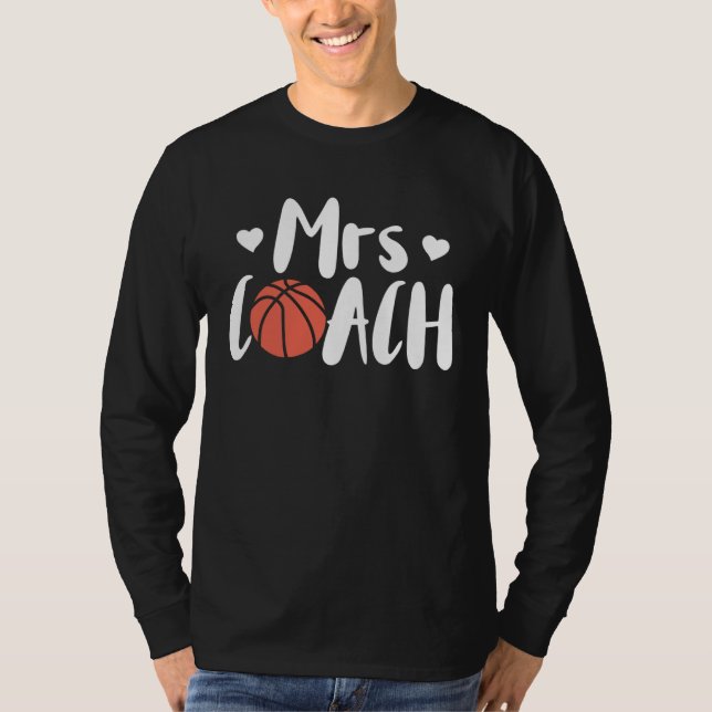 Camiseta Basketball Woman Coach Wife (Frente)