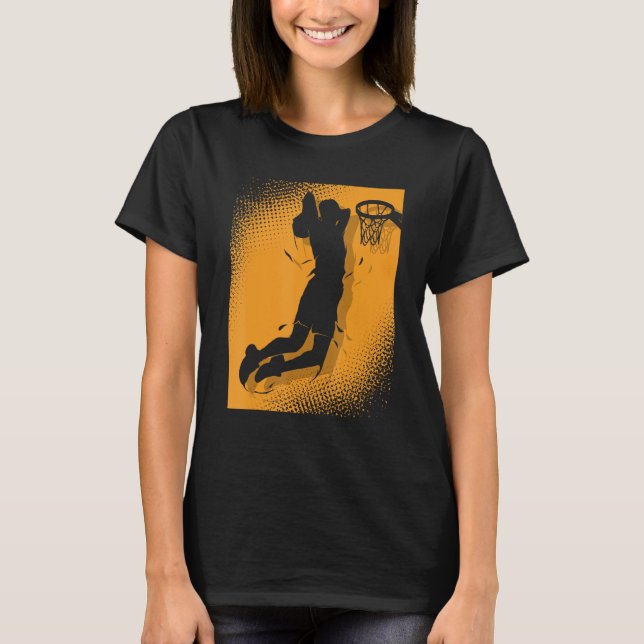 Camiseta Basketballer Basketball Hoop Dunking Basketball Ho (Frente)