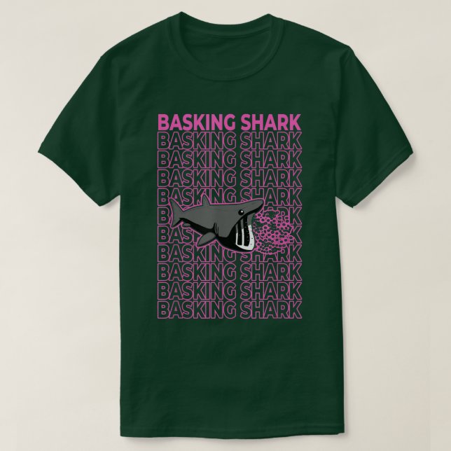 Camiseta Basking Shark Pastel Aesthetic  (Frente do Design)