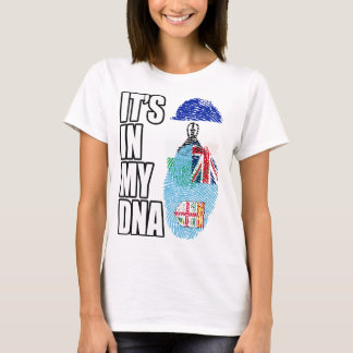 Camiseta Basotho e Fijian Mix Heritage DNA Flag