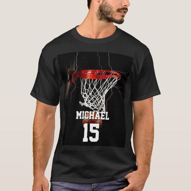 Camiseta Basquete adicione seu nome e número (Frente)