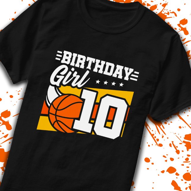 Camiseta Basquete Aniversário de 10 Anos (Criador carregado)