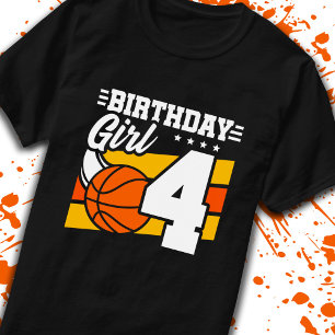 Camiseta Basquete Aniversário de 4 Anos