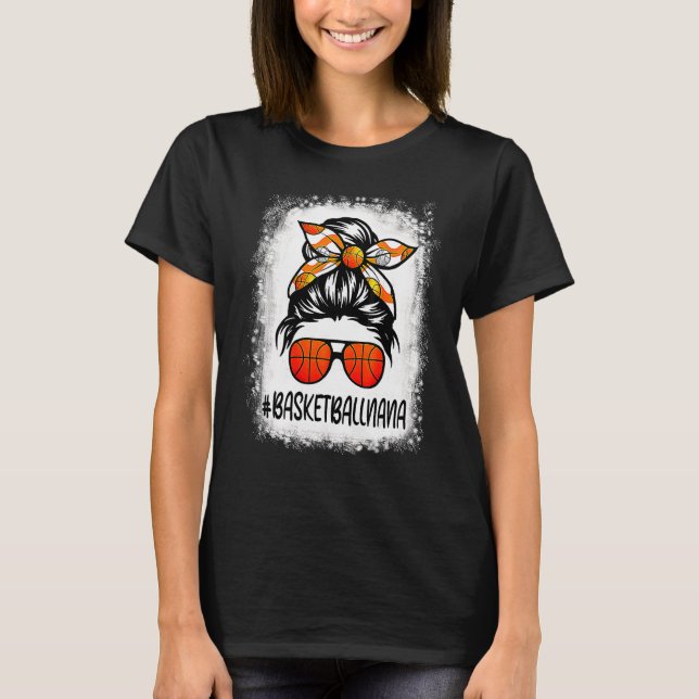 Camiseta Basquete Branqueado Mãe A Vida Mensageira Basquete (Frente)