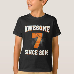Camiseta Basquete de Aniversário de 10 Anos de 7 desde que