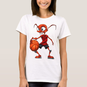 Camiseta Basquete de Formigas / Formiga Jogadora de Basquet