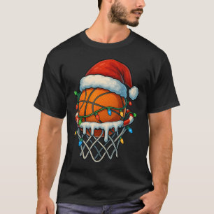 Camiseta Basquete de Natal Sorvete Drip Para Meninos Crianç