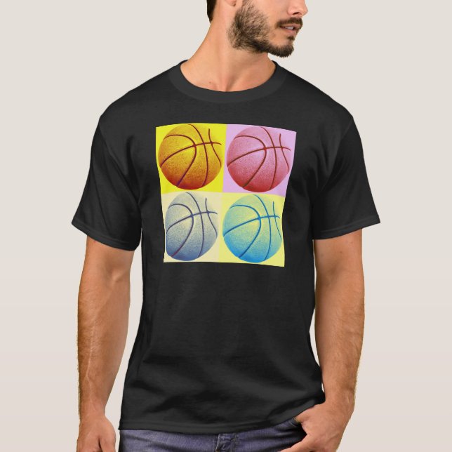 Camiseta Basquete de pop (Frente)