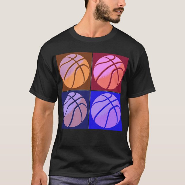 Camiseta Basquete de pop (Frente)