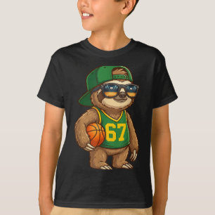 Camiseta Basquete de Preguiça 67 Gíria da Geração Alfa Srts