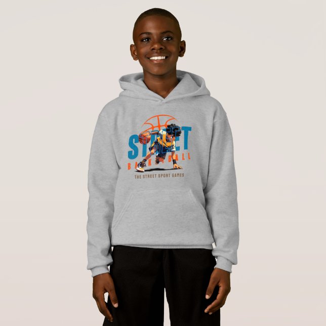 Camiseta Basquete de Rua | Crianças (Frente Completa)