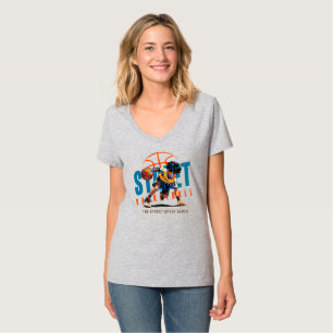 Camiseta Basquete de Rua   Pescoço-V feminino