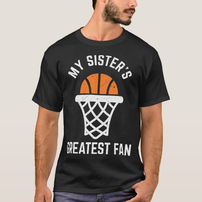 Camiseta Basquete De segundo grau Para Irmão E Si (Frente)