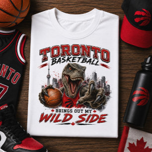 Camiseta Basquete de Toronto Revela Meu Lado Selvagem
