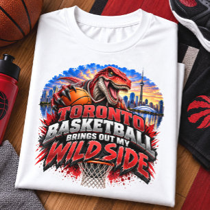Camiseta Basquete de Toronto Revela Meu Lado Selvagem