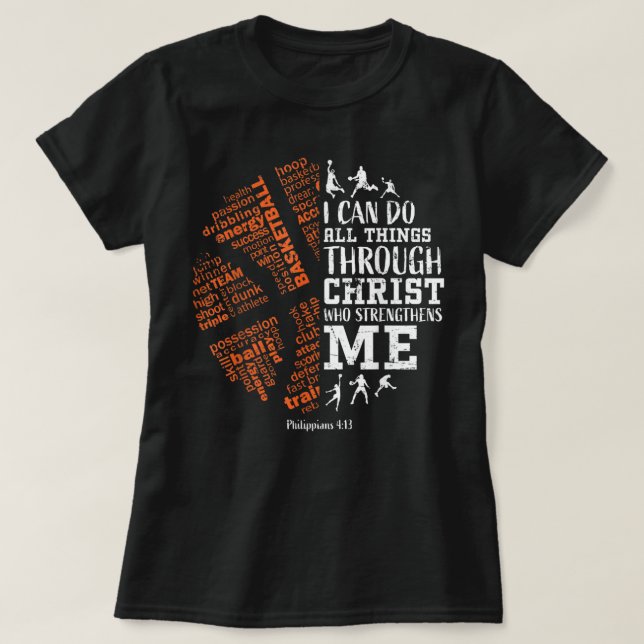Camiseta Basquete Dita Christian Verse Teen Boys (Frente do Design)